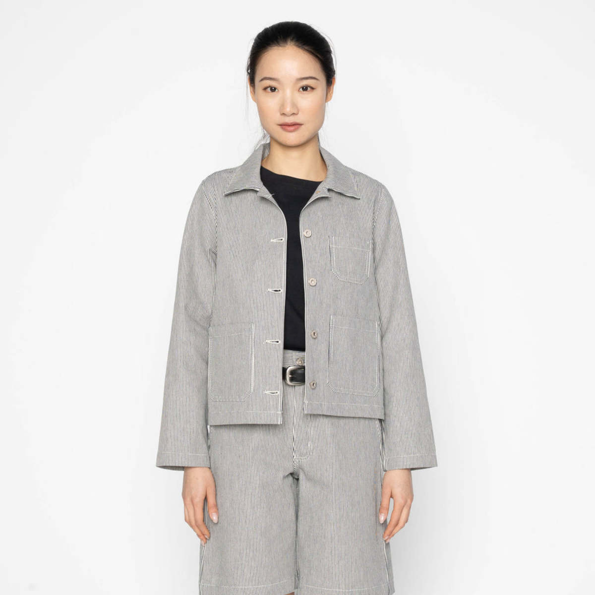 Naked & Famous Gracie Jacket - Organic Hickory - Image 2 of 7