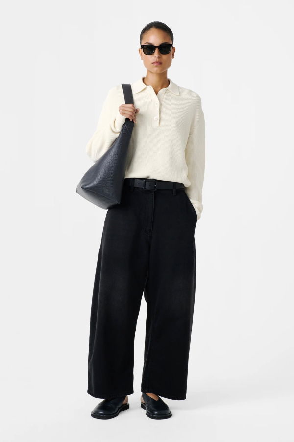 Studio Nicholson Chalco Wide Crop Denim Pant