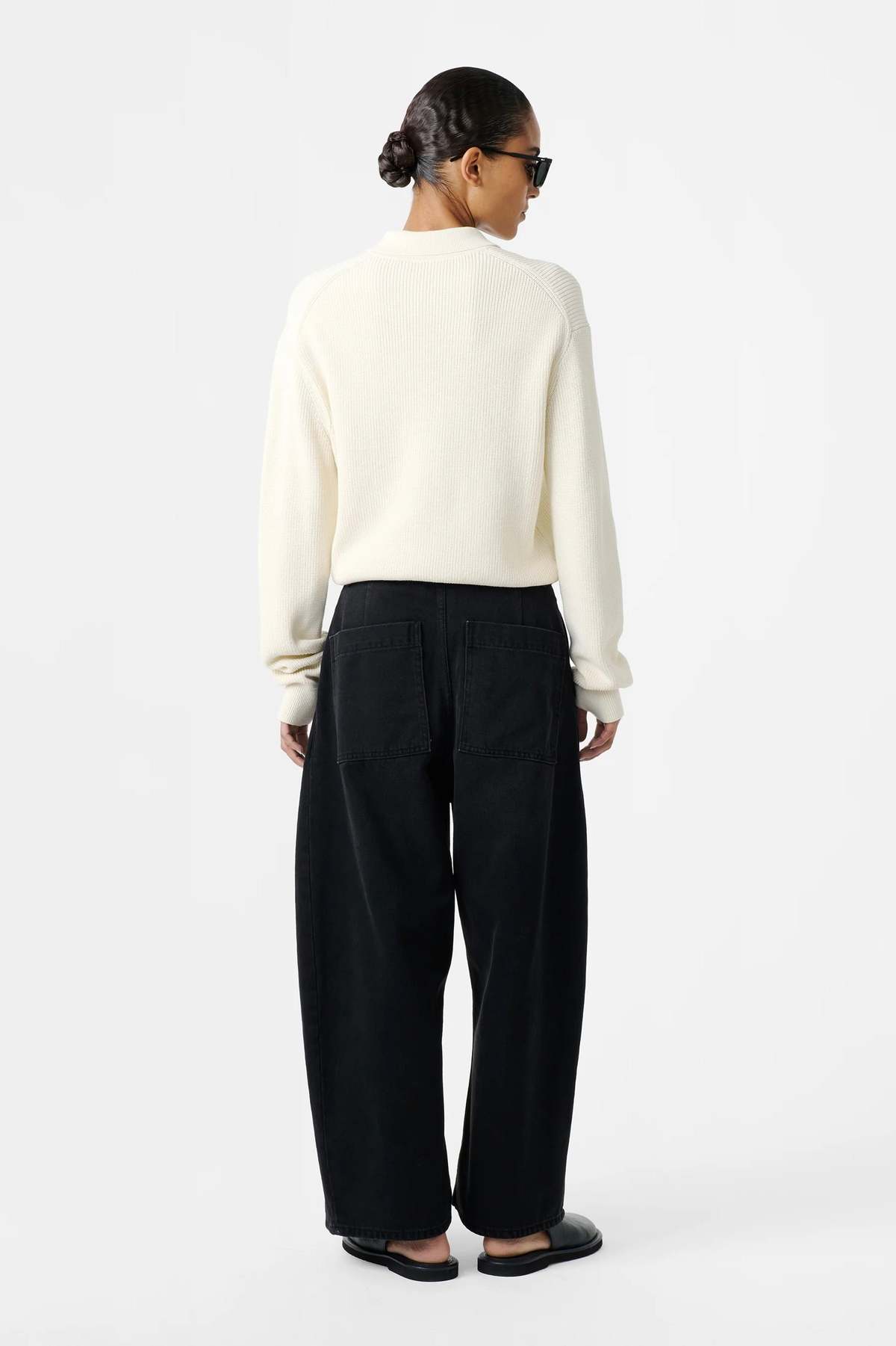 Studio Nicholson Chalco Wide Crop Denim Pant - Image 3 of 6