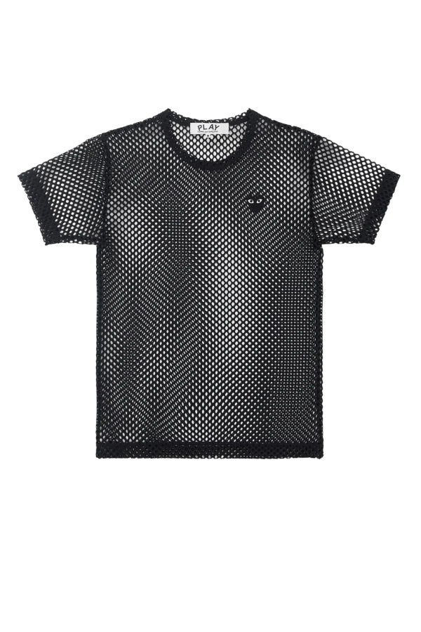Comme des Garçons Mesh Black Heart T-Shirt
