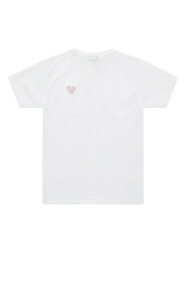Comme des Garçons Mesh Red Heart Tee
