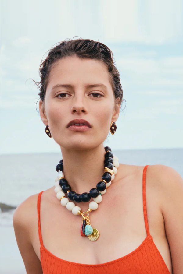 Lizzie Fortunato Nico Dot Earrings - Brown