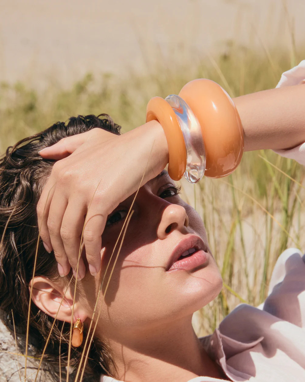 Lizzie Fortunato Ridge Cuff Bracelet - Tangerine