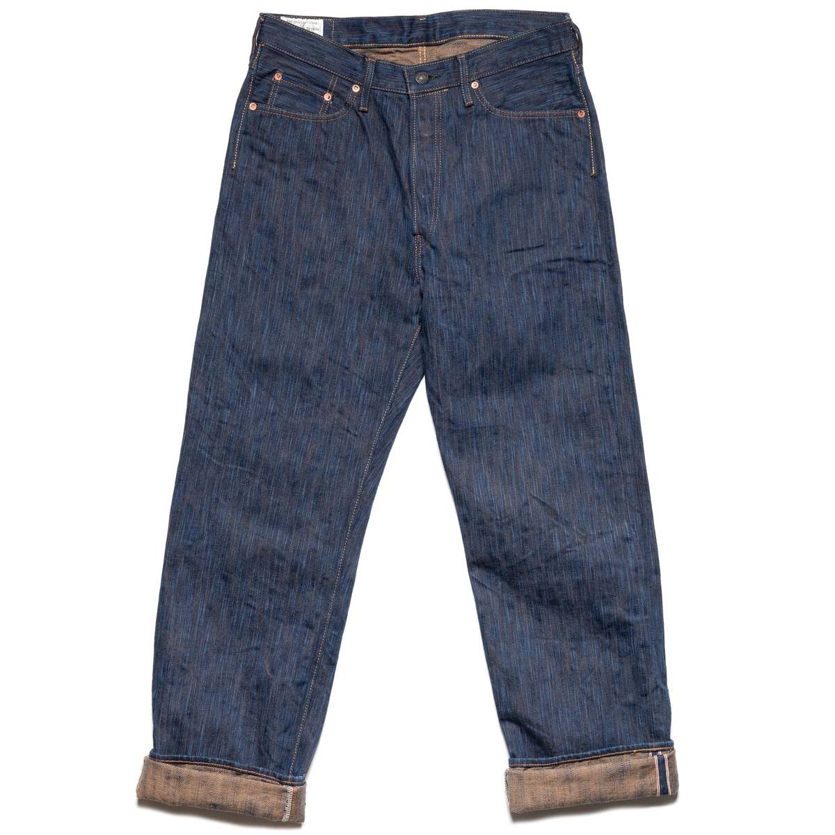 Studio D'Artisan D1905S "Awa Sho-ai Kakishibu" 15oz Natural Indigo Kakishibu Selvedge Denim Regular Straight Jeans - Image 2 of 17