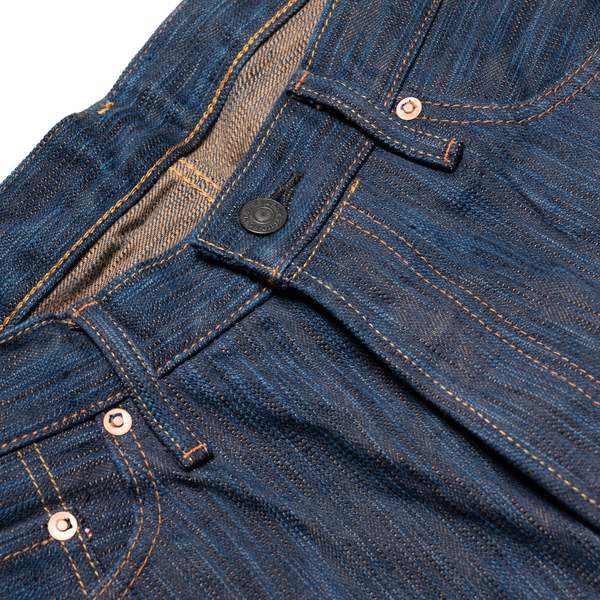Studio D'Artisan D1905S "Awa Sho-ai Kakishibu" 15oz Natural Indigo Kakishibu Selvedge Denim Regular Straight Jeans