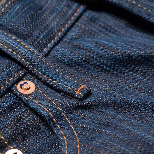 Studio D'Artisan D1905S "Awa Sho-ai Kakishibu" 15oz Natural Indigo Kakishibu Selvedge Denim Regular Straight Jeans