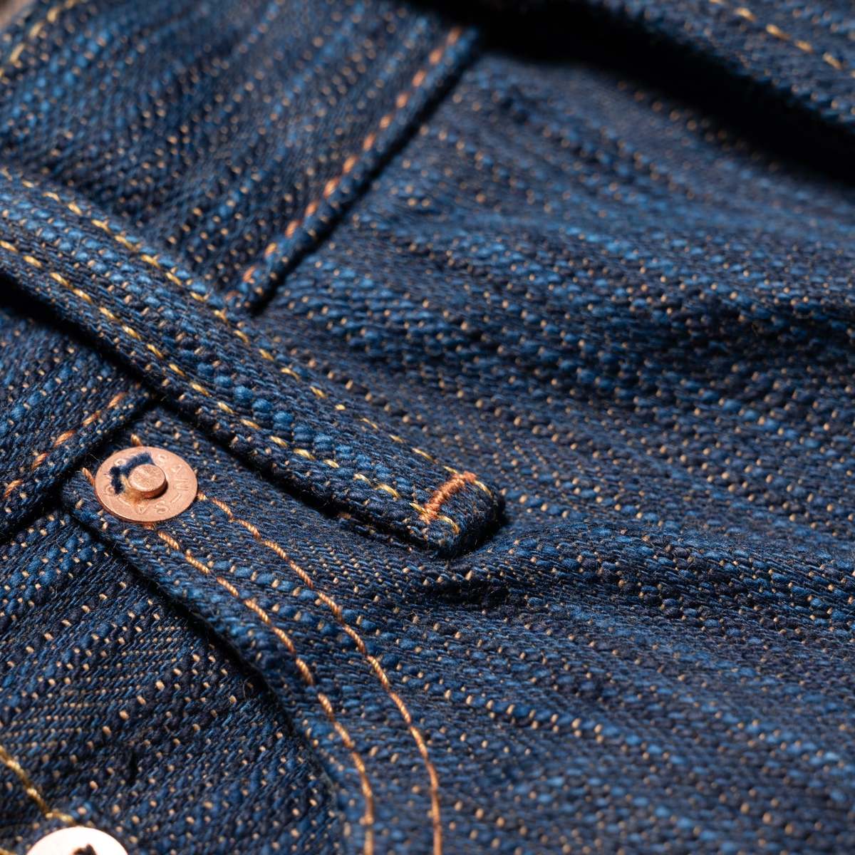 Studio D'Artisan D1905S "Awa Sho-ai Kakishibu" 15oz Natural Indigo Kakishibu Selvedge Denim Regular Straight Jeans - Image 11 of 17
