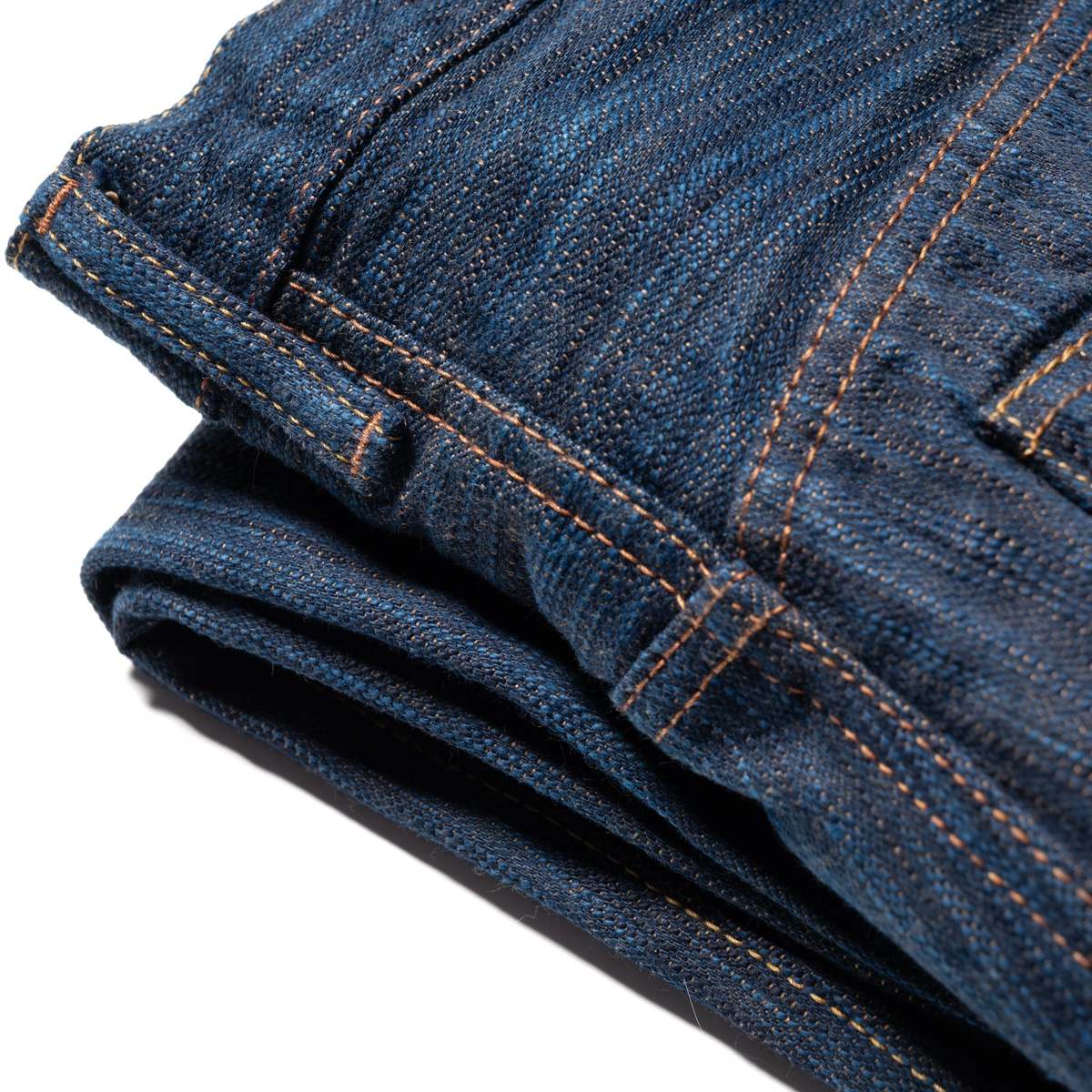 Studio D'Artisan D1905S "Awa Sho-ai Kakishibu" 15oz Natural Indigo Kakishibu Selvedge Denim Regular Straight Jeans - Image 17 of 17