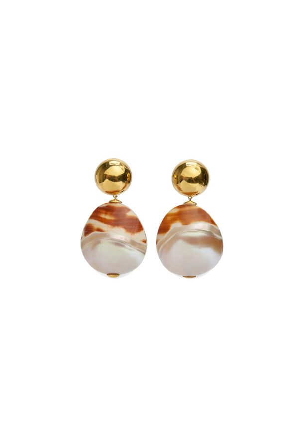 Lizzie Fortunato Rodan Pearl Earrings - Gold