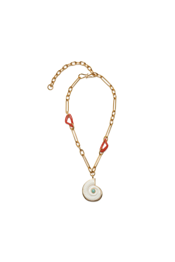 Lizzie Fortunato Sirena Shell Necklace - White