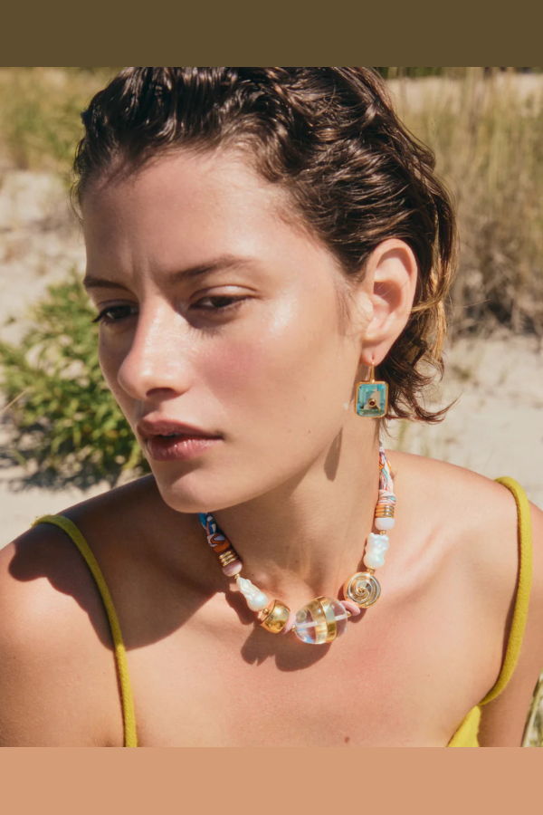 Lizzie Fortunato Tile Earrings - Poolside