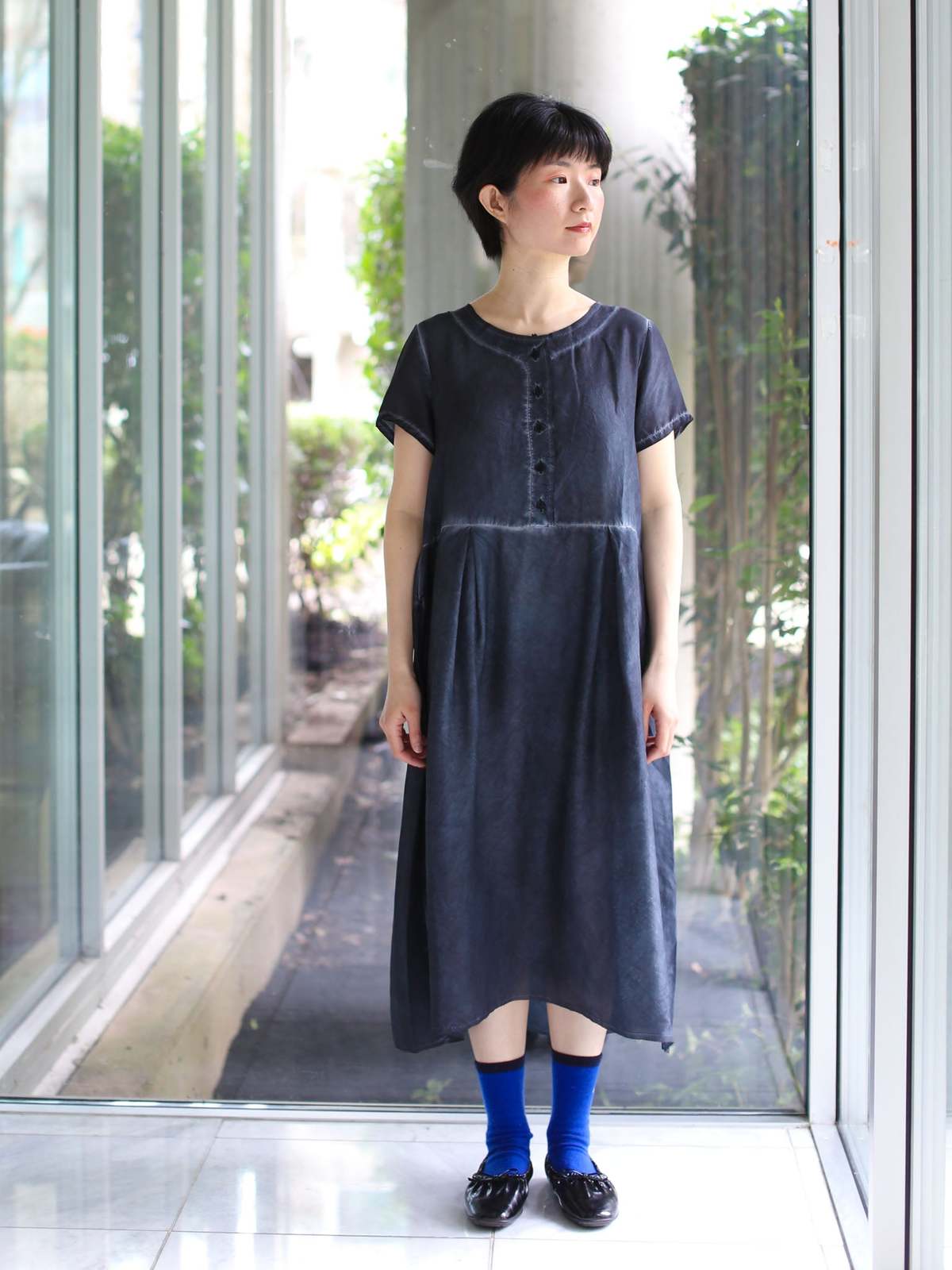 Aequamente Cold-Dye Silk Dress - Image 1 of 5