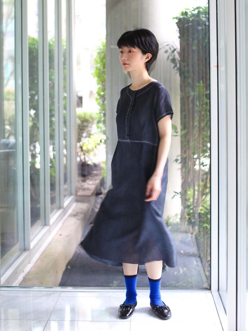 Aequamente Cold-Dye Silk Dress