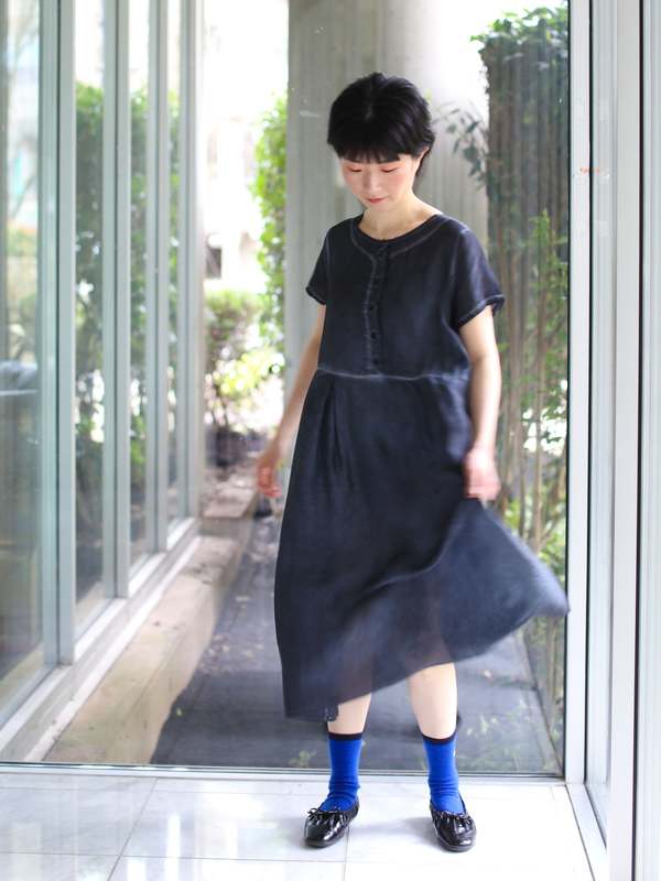 Aequamente Cold-Dye Silk Dress