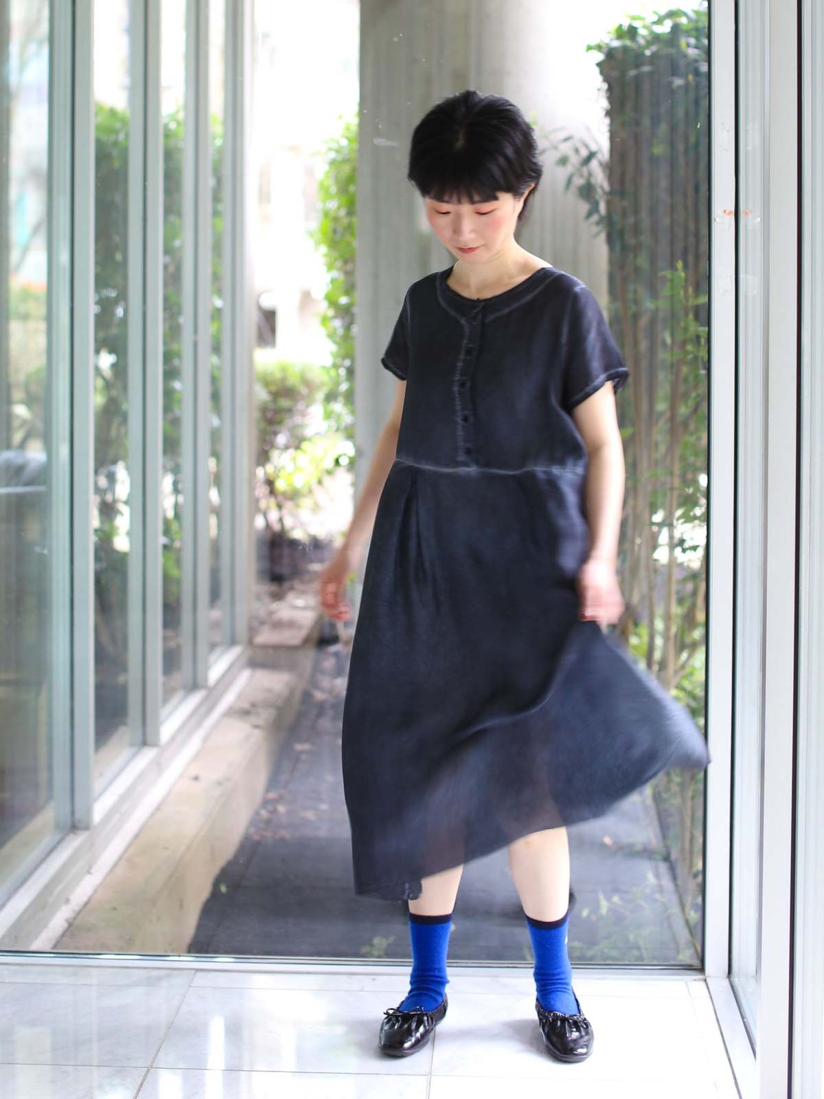 Aequamente Cold-Dye Silk Dress - Image 5 of 5