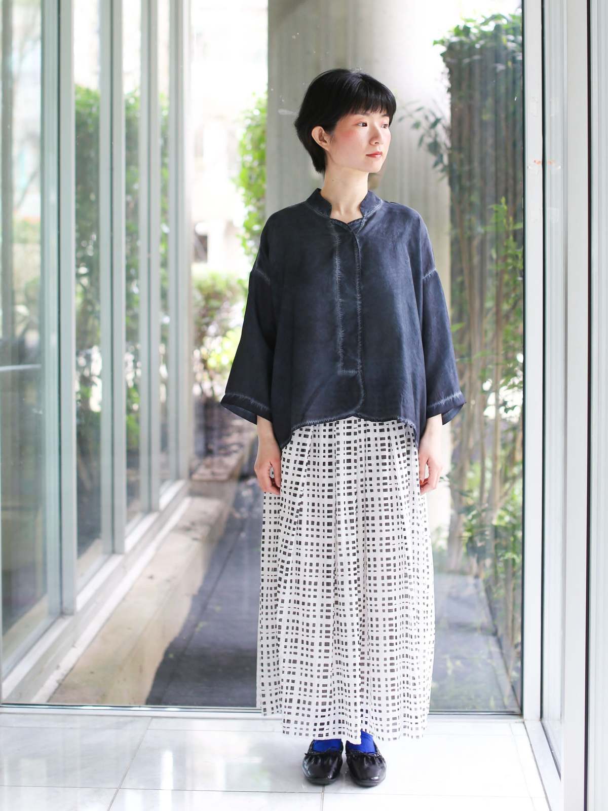 Aequamente Cold-Dye Silk Pullover Dress - Image 2 of 6