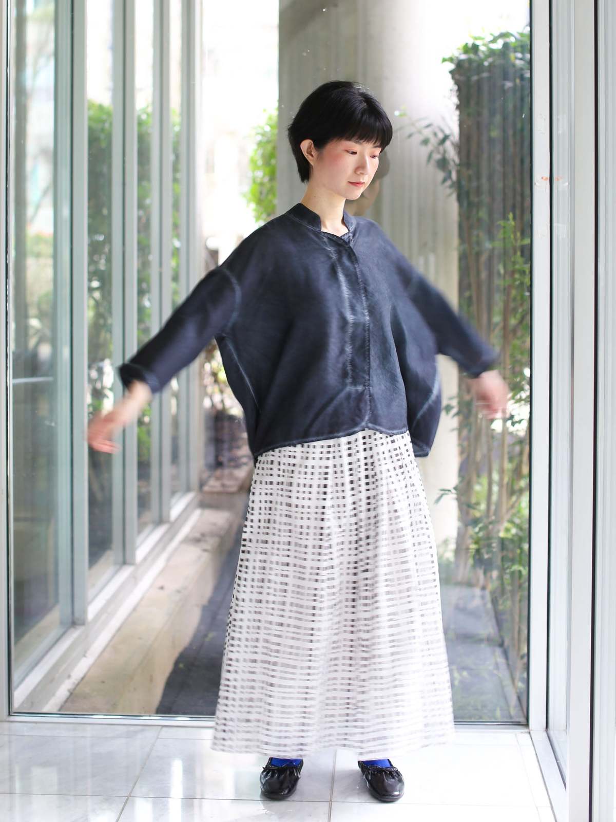 Aequamente Cold-Dye Silk Pullover Dress - Image 4 of 6