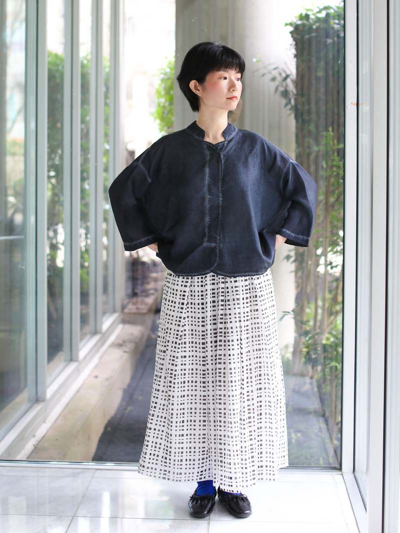 Aequamente Cold-Dye Silk Pullover Dress