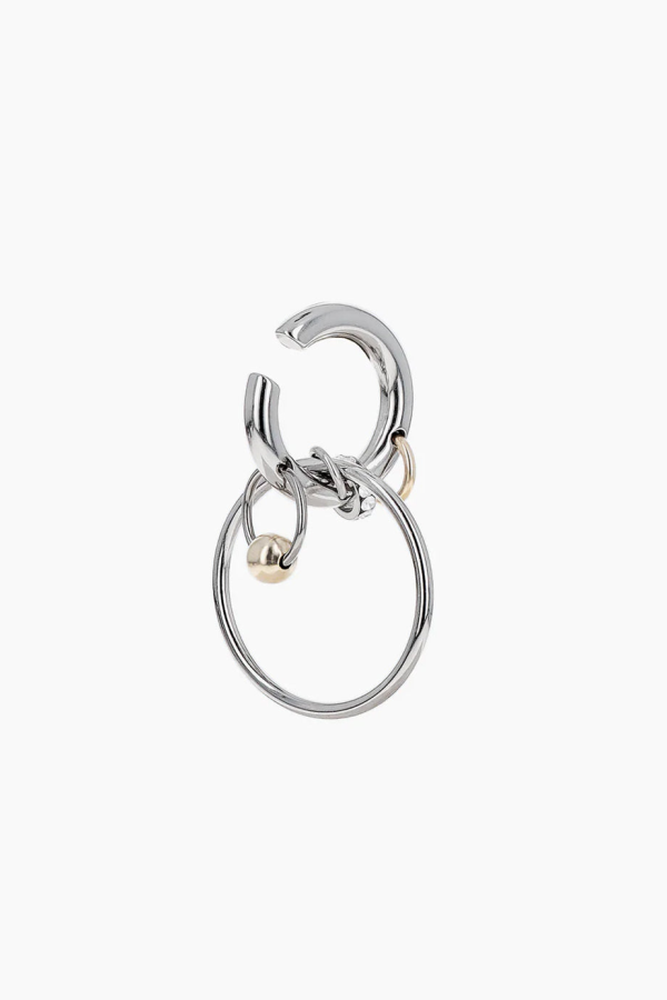 Justine Clenquet Clark Ear Cuff - Silver / Pale Gold