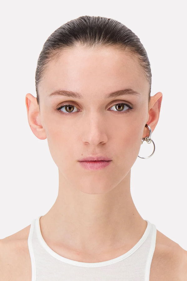 Justine Clenquet Clark Ear Cuff - Silver / Pale Gold