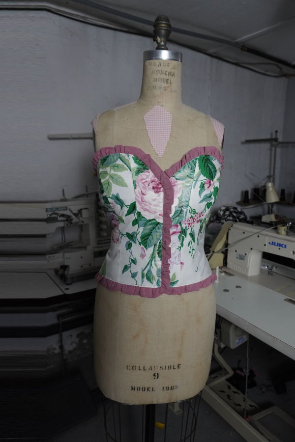 Rightful Owner Floral Ruffled Corset