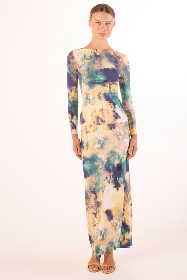 Misa Los Angeles Lira Top in Abstract Expression