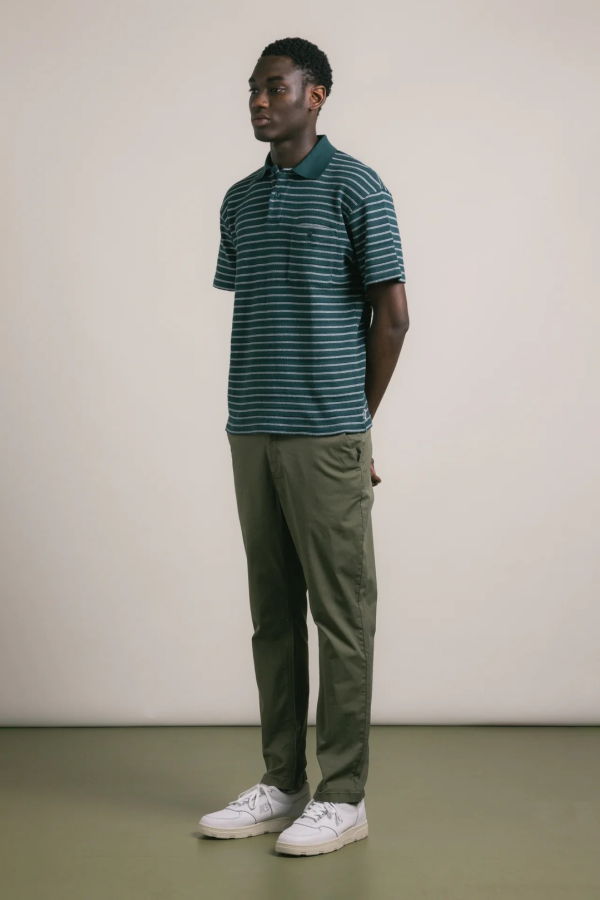 Kestin Inverness Cotton Twill Trouser - Olive