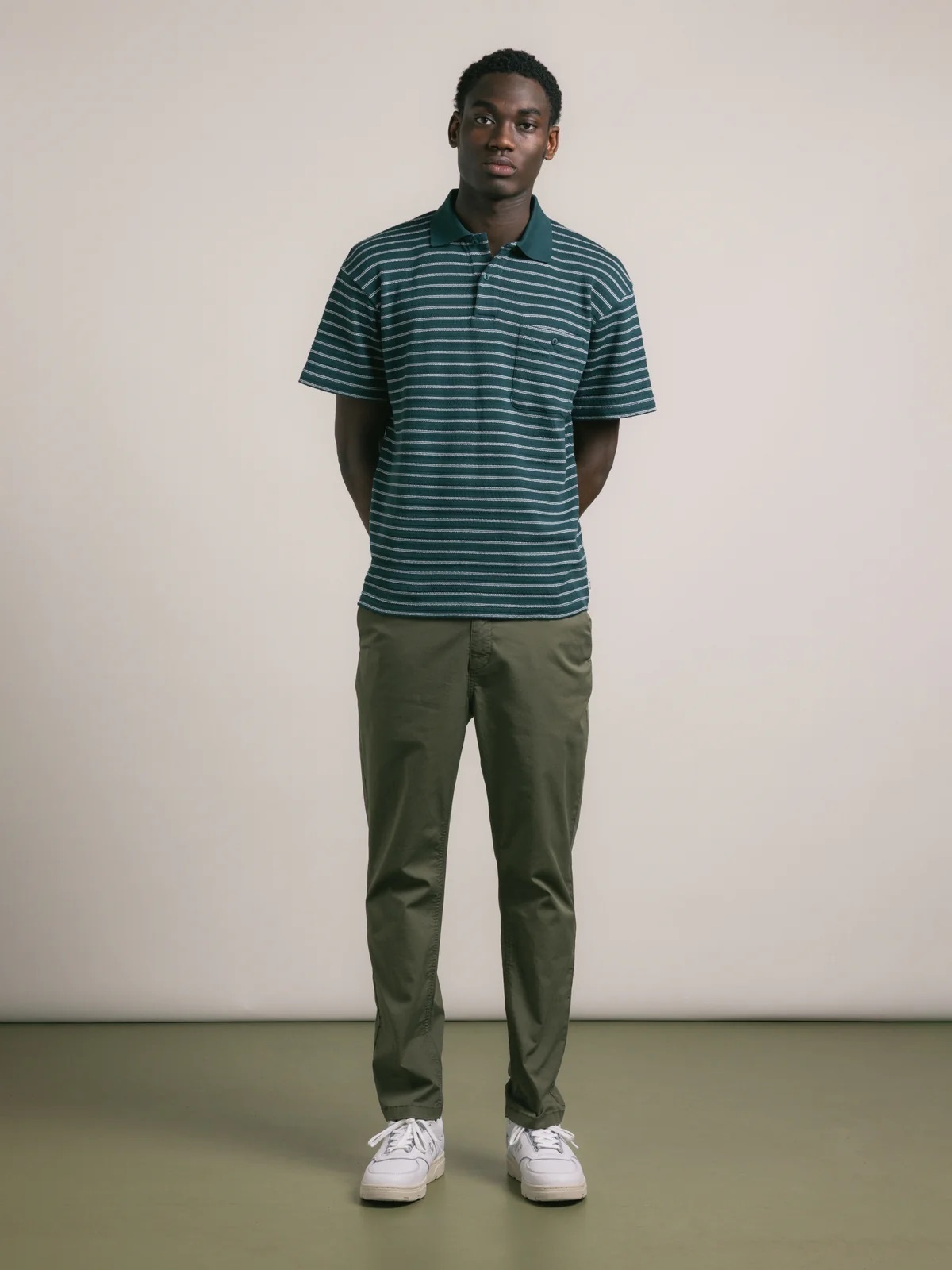 Kestin Inverness Cotton Twill Trouser - Olive - Image 3 of 5