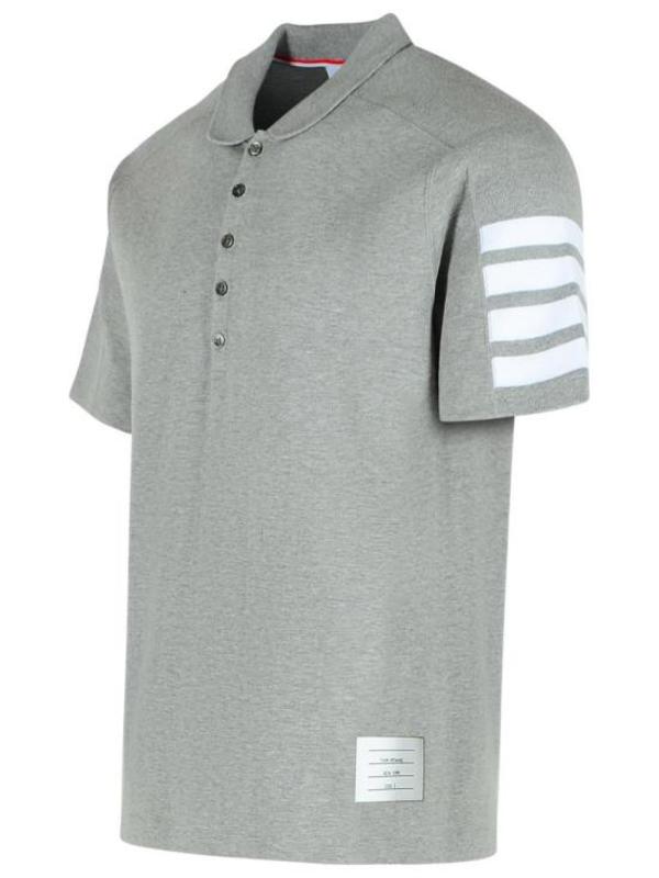 thom browne MJP192A07323055 Polo Shirt - Light Gray