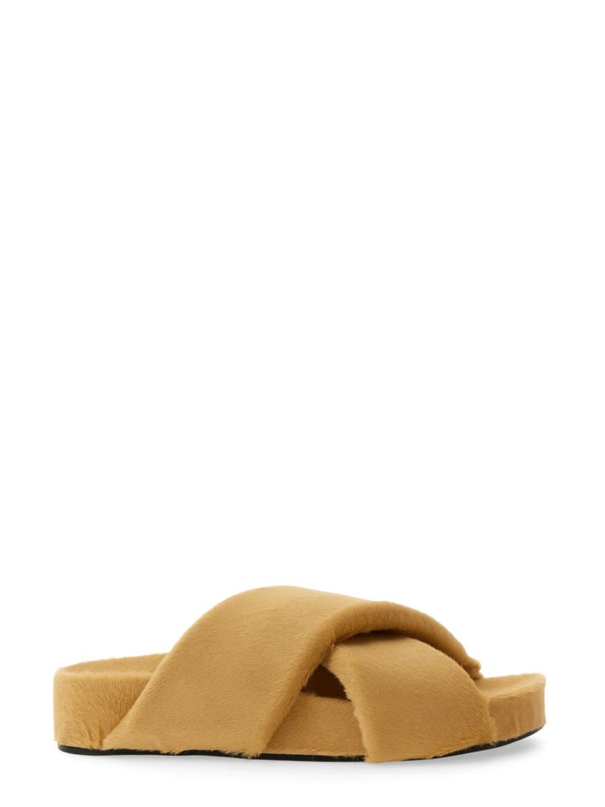 Jil Sander Crisscross Sandal - Beige - Image 1 of 4