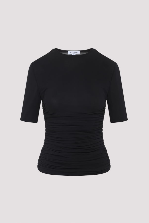 Alaia Alaa Pleats T-Shirt - Noir Alaia