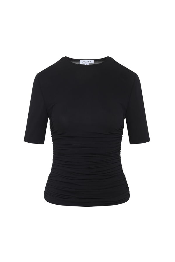 Alaia Alaa Pleats T-Shirt - Noir Alaia