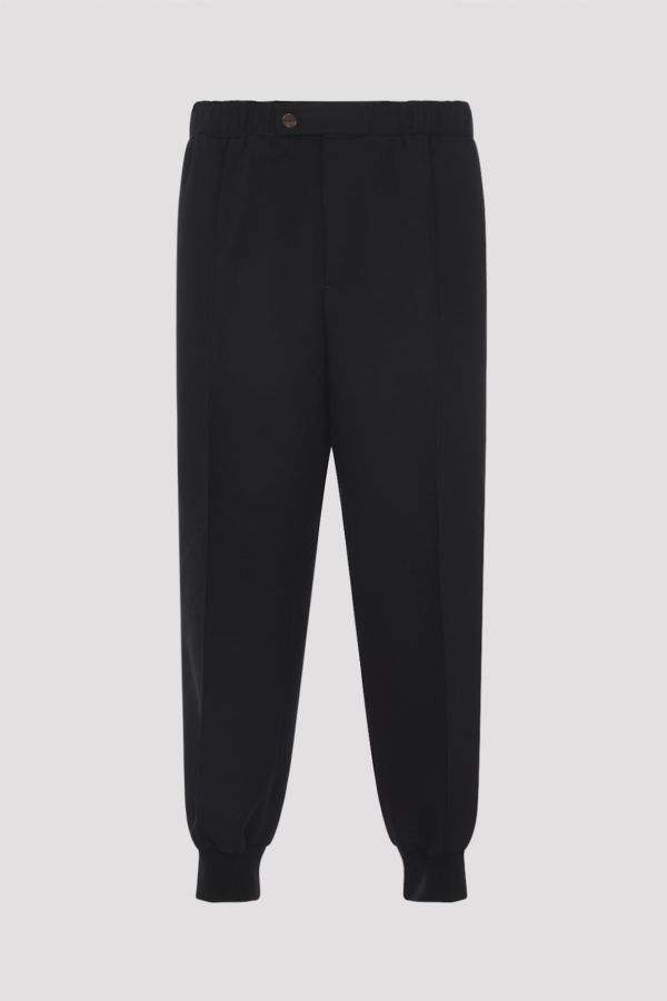 Lanvin Virgin Wool Track Pants - Black