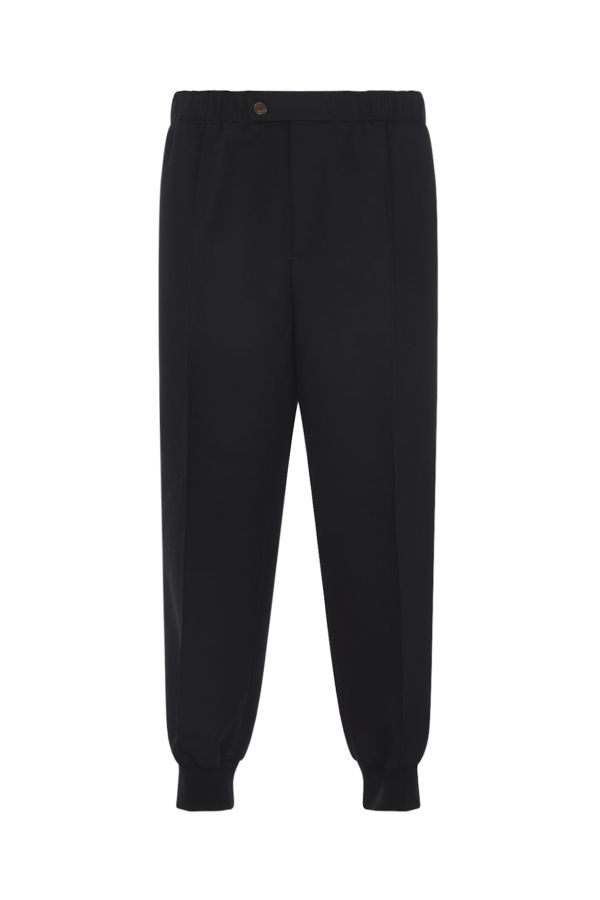 Lanvin Virgin Wool Track Pants - Black