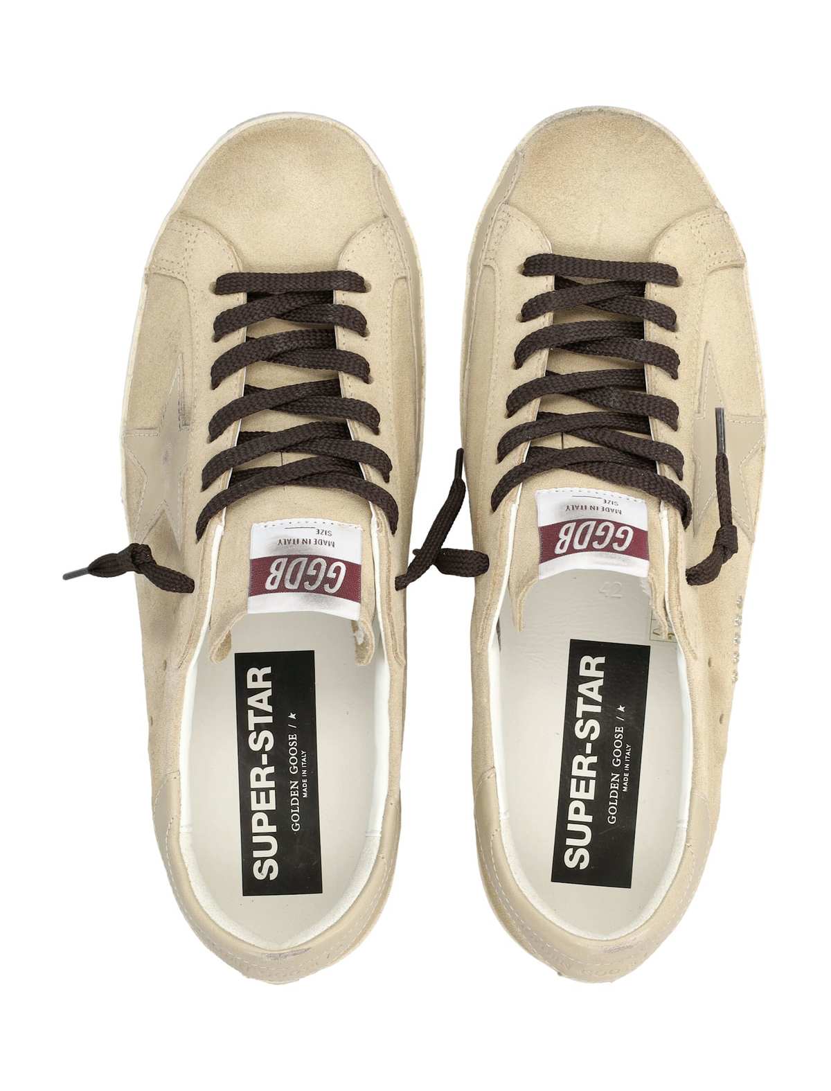 Golden Goose Super-Star Suede Sneakers - Beige - Image 2 of 4