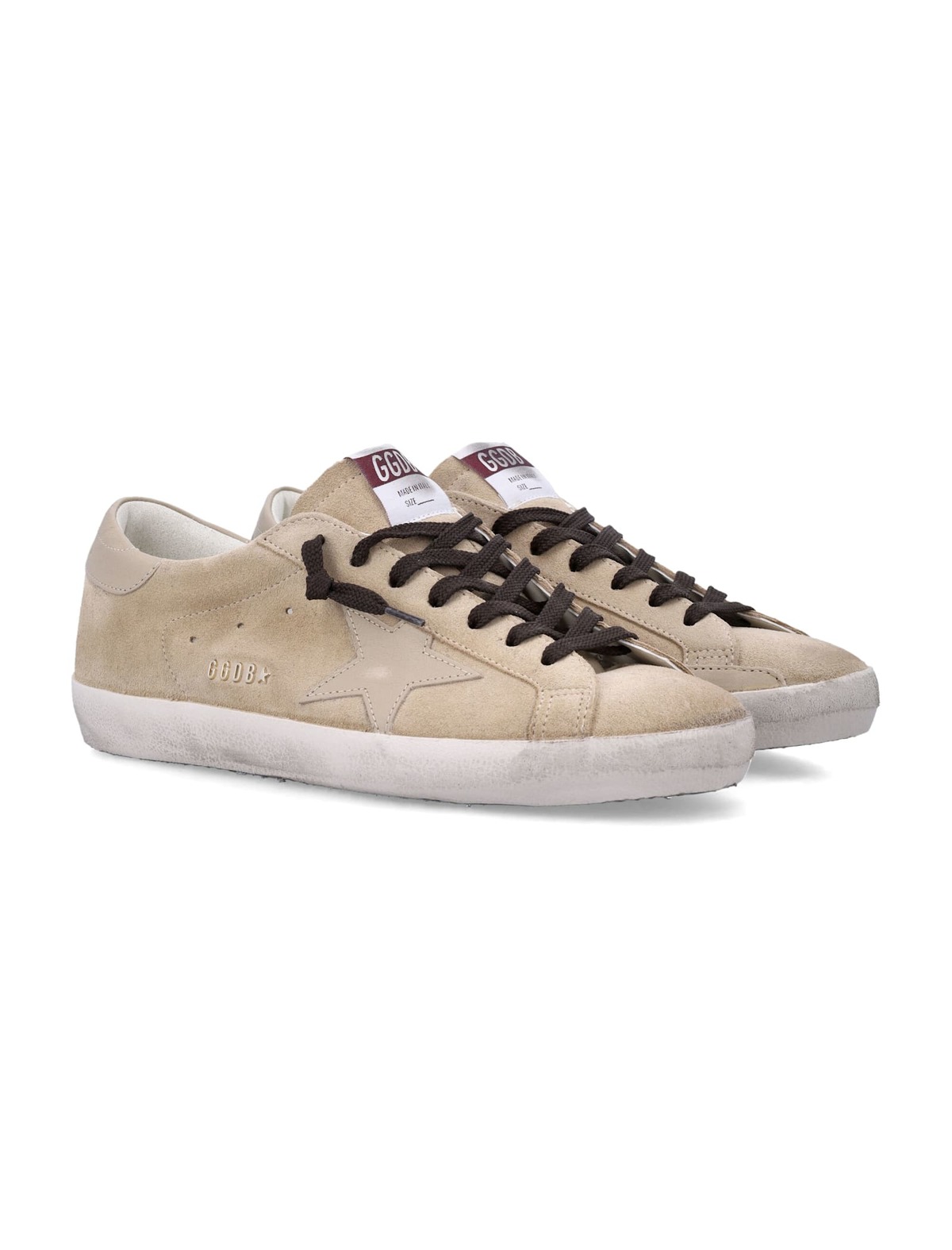 Golden Goose Super-Star Suede Sneakers - Beige - Image 3 of 4