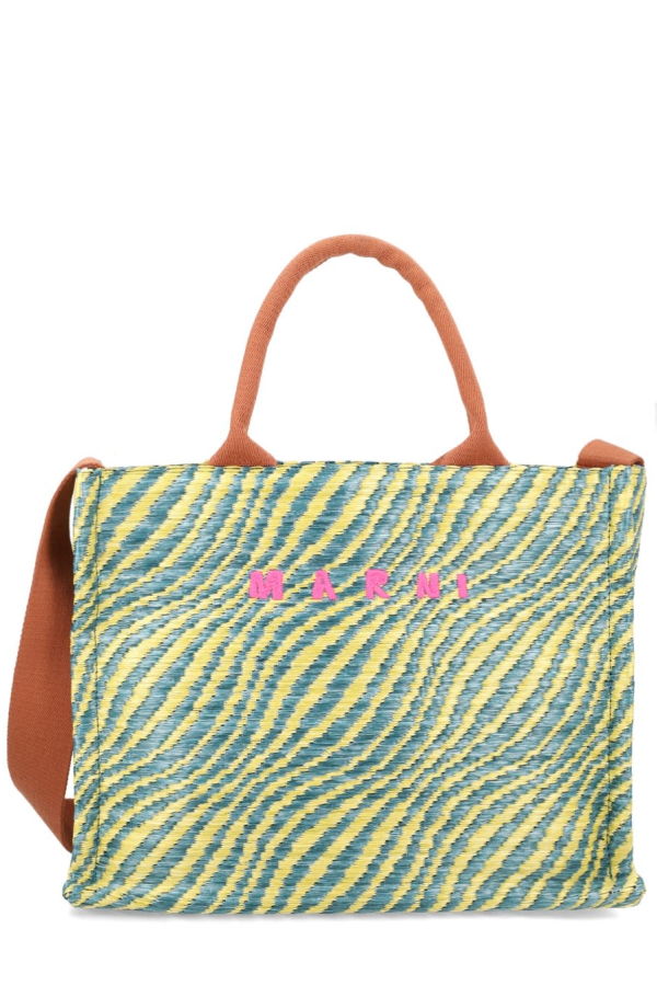 Marni Logo Tote Bag - Green
