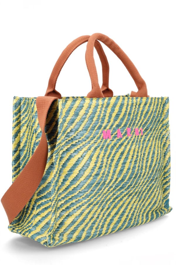 Marni Logo Tote Bag - Green