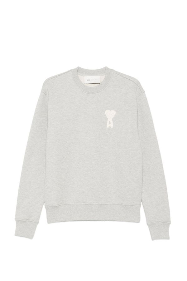 Ami Alexandre Mattiussi Ami De Coeur Cotton Sweatshirt - Gray