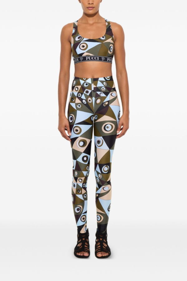 PUCCI Printed Leggings - Kaki