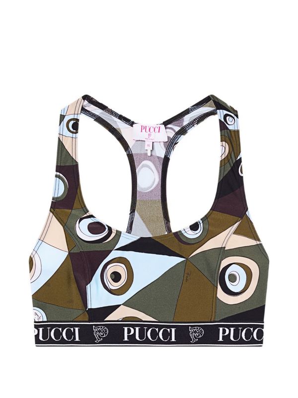 PUCCI Printed Bralette - Khaki PUCCI Printed Bralette - Khaki