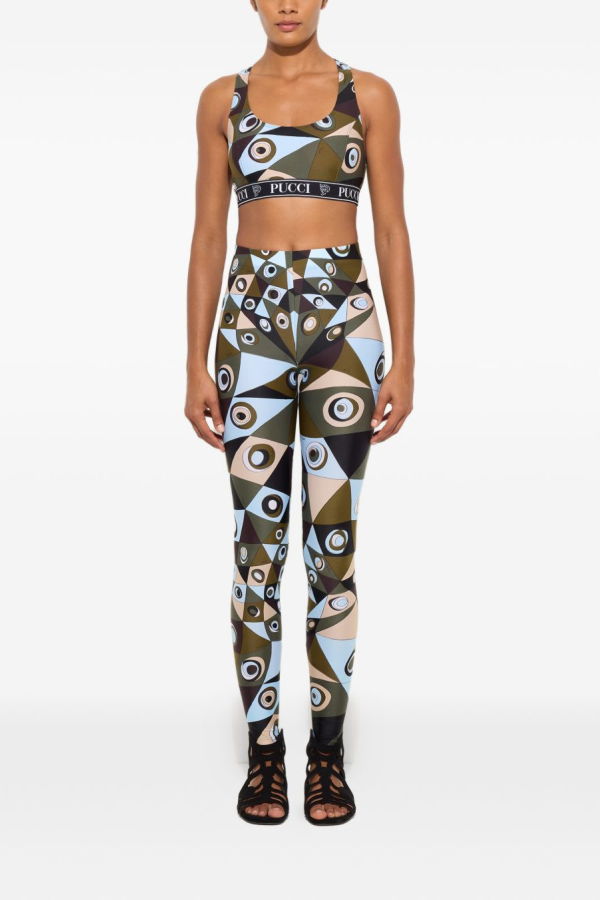 PUCCI Printed Bralette - Khaki