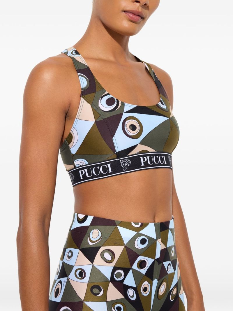 PUCCI Printed Bralette - Khaki