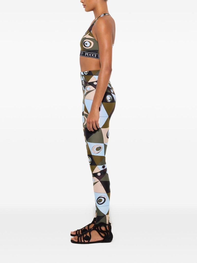 PUCCI Printed Bralette - Khaki