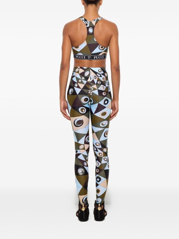 PUCCI Printed Bralette - Khaki