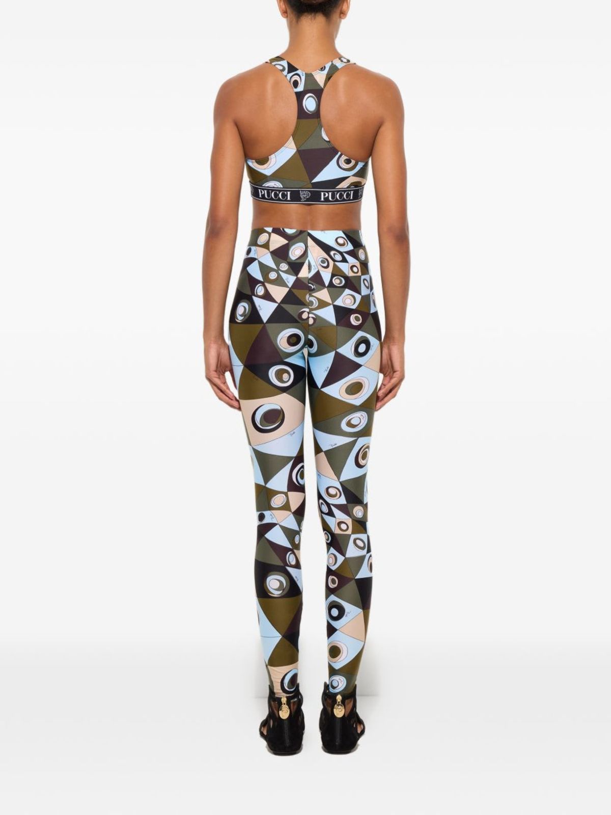 PUCCI Printed Bralette - Khaki - Image 5 of 5