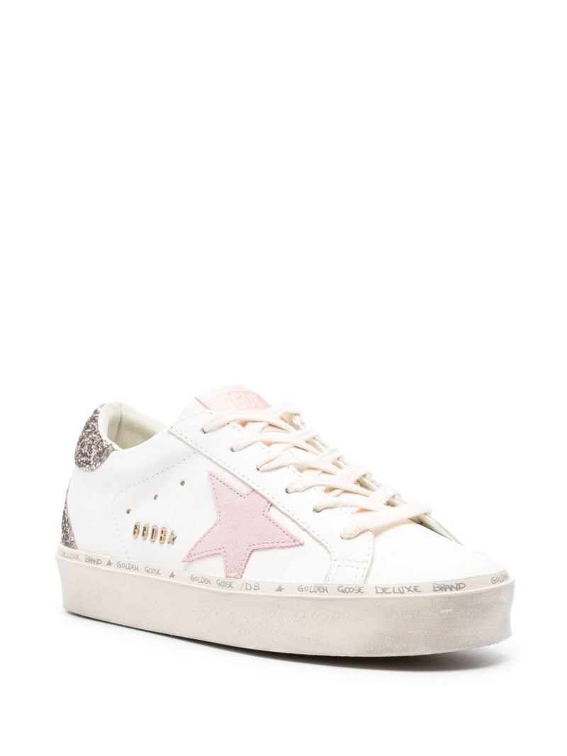 Golden Goose Hi Star Leather Sneakers - Pink