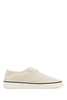 Ami Alexandre Mattiussi Canvas Tennis Sneakers - Blanc Creme - Thumbnail 1