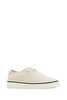 Ami Alexandre Mattiussi Canvas Tennis Sneakers - Blanc Creme - Thumbnail 2