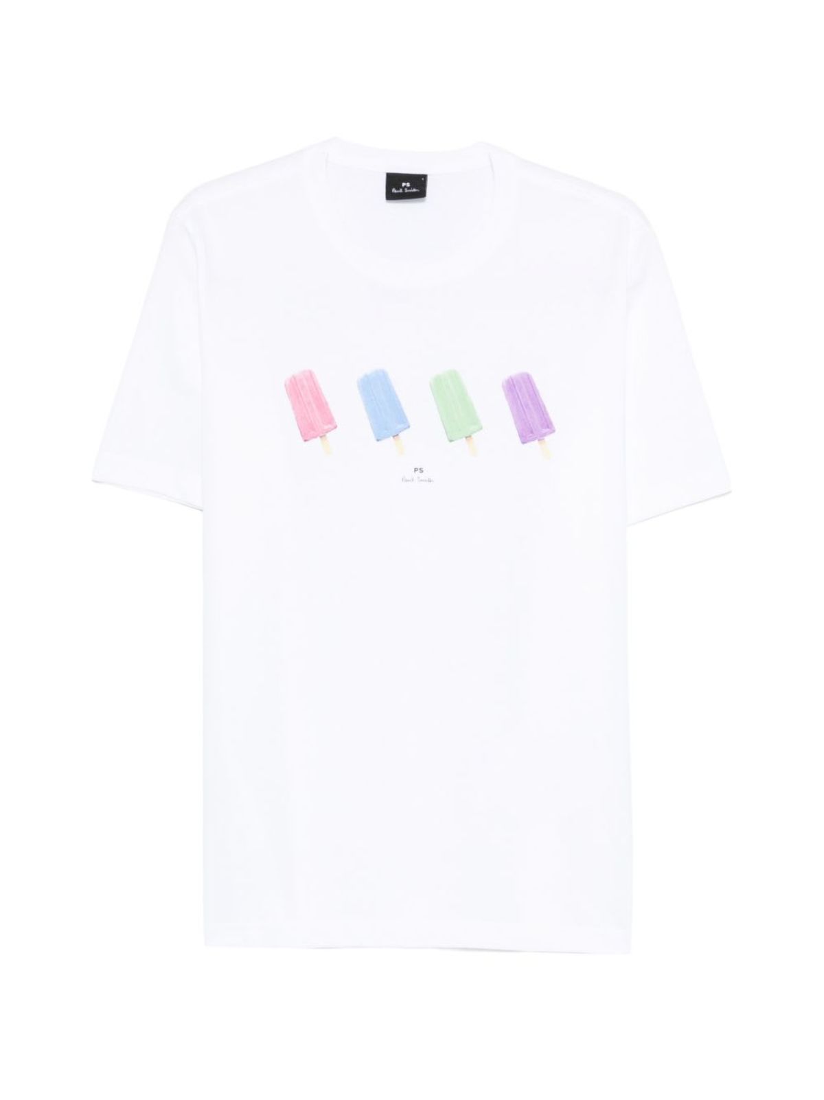 PAUL SMITH Printed Cotton T-Shirt - White - Image 1 of 3